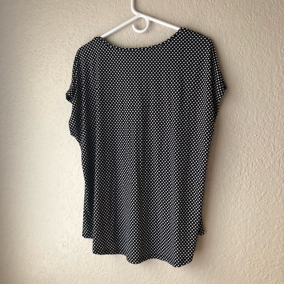 Chico’s cap sleeve black dot top. - Picture 3 of 3